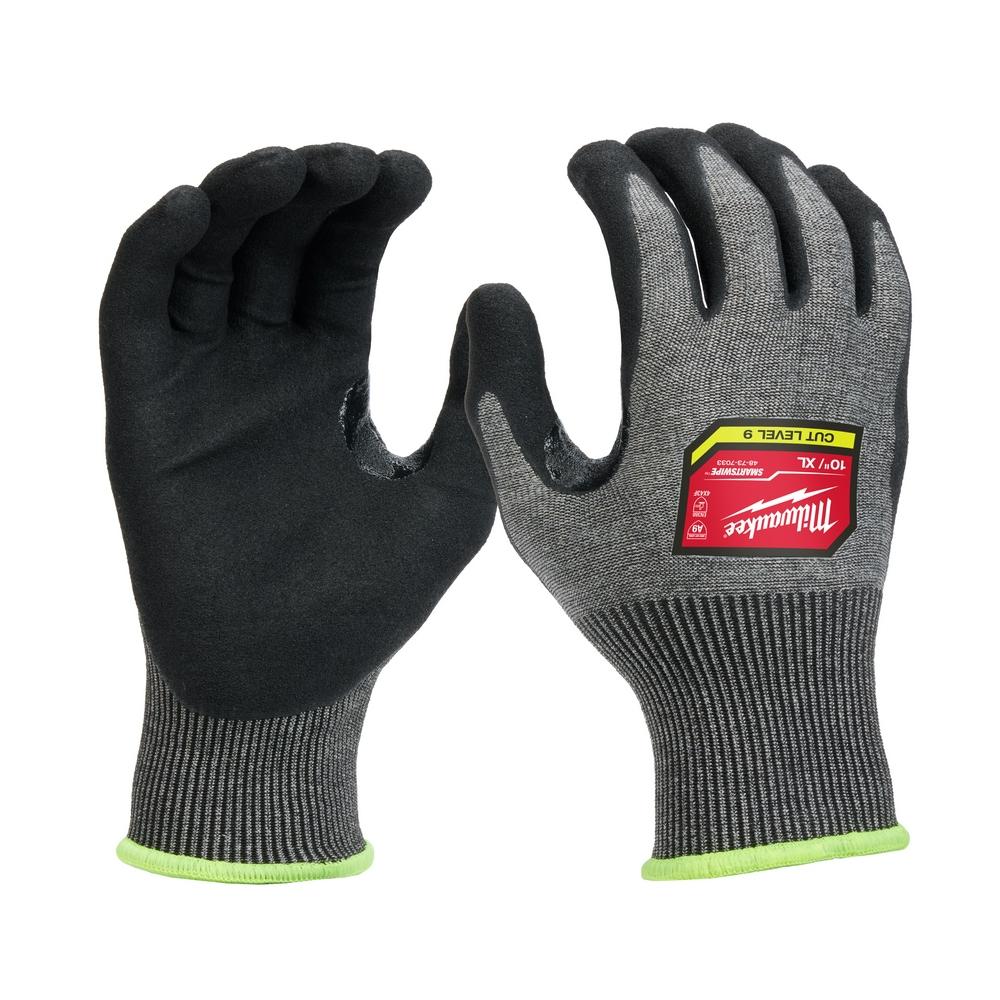 12 Pair Cut Level 9 High-Dexterity Nitrile Dipped Gloves - XL