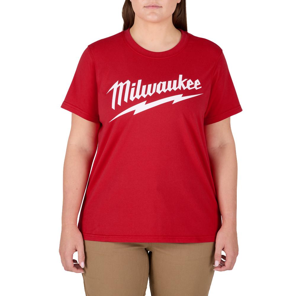 Women&#39;s GRIDIRON™ Logo Tee - Short Sleeve Red L