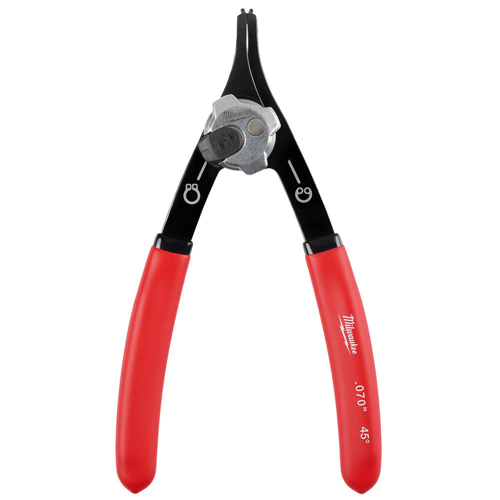 .070&#34; Convertible Snap Ring Pliers - 45°