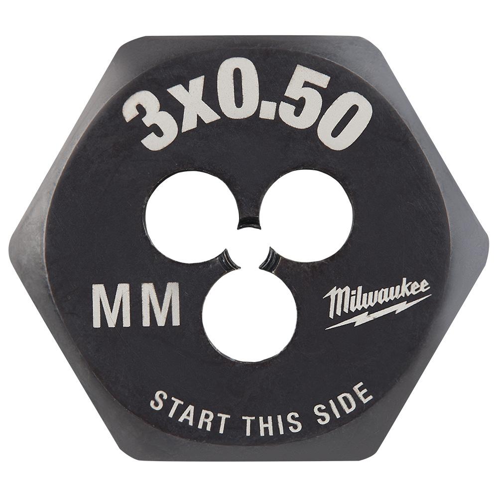 M3-0.50 mm 1-Inch Hex Threading Die