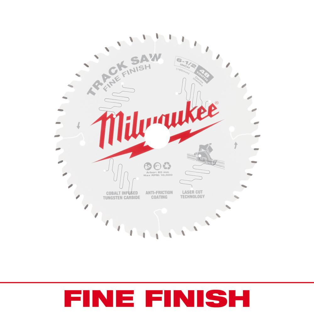 Milwaukee® 6-1/2&#34; 48T Fine Finish Track Saw Blade