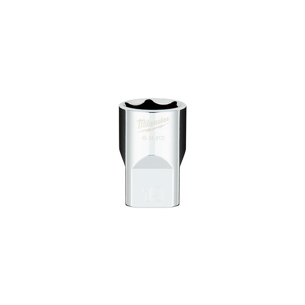 1/2 in. Drive 19MM Metric 6-Point Socket with FOUR FLAT™ Sides