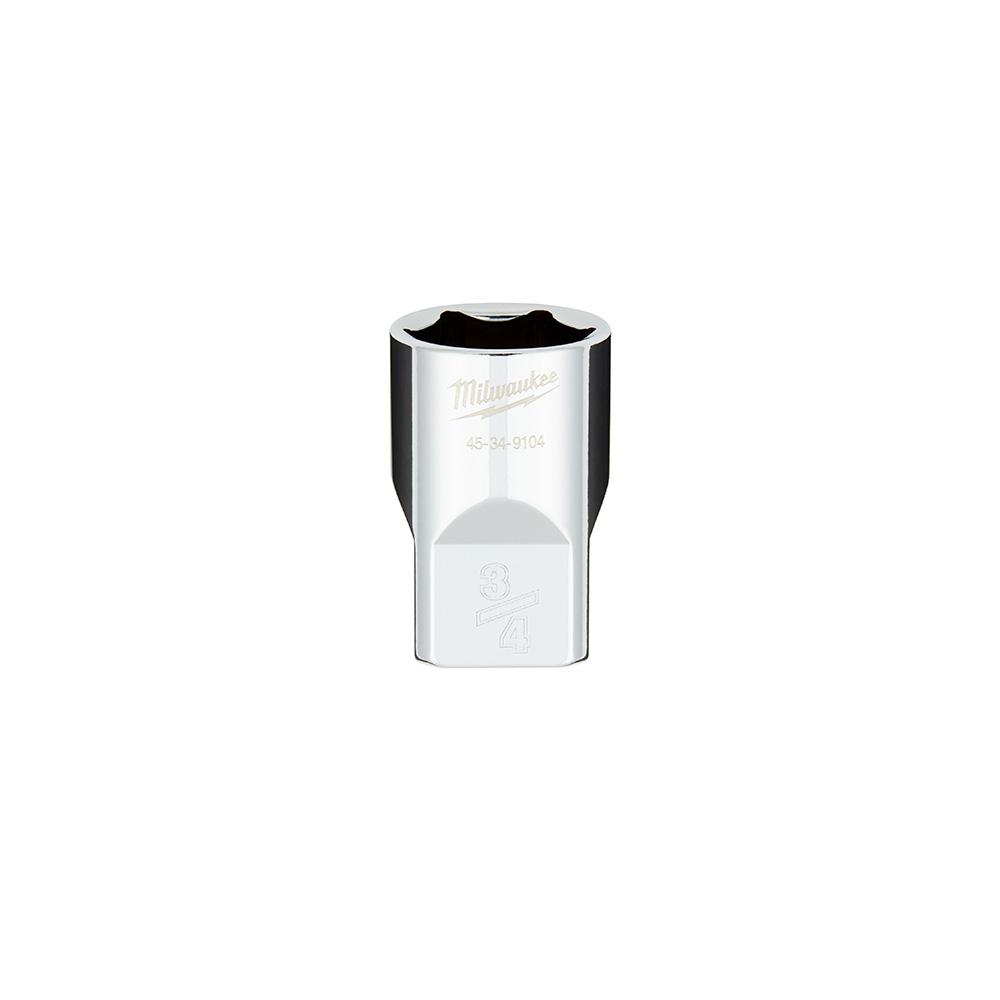 1/2 in. Drive 3/4 in. SAE 6-Point Socket with FOUR FLAT™ Sides