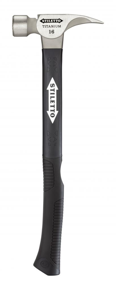 16 oz Titanium Smooth Face Hammer with 18 in. Hybrid Fiberglass Handle