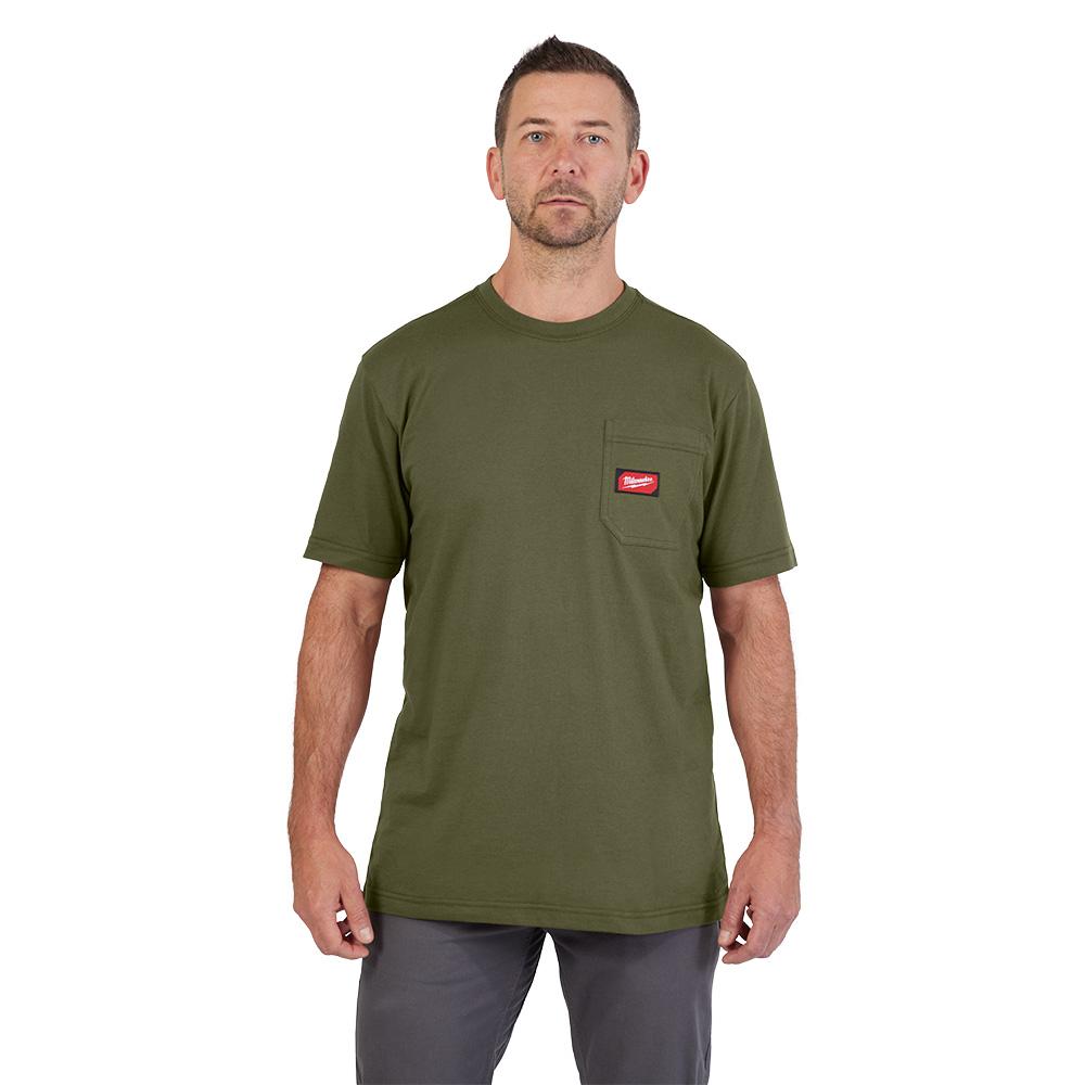 GRIDIRON™ Pocket T-Shirt - Short Sleeve Green M