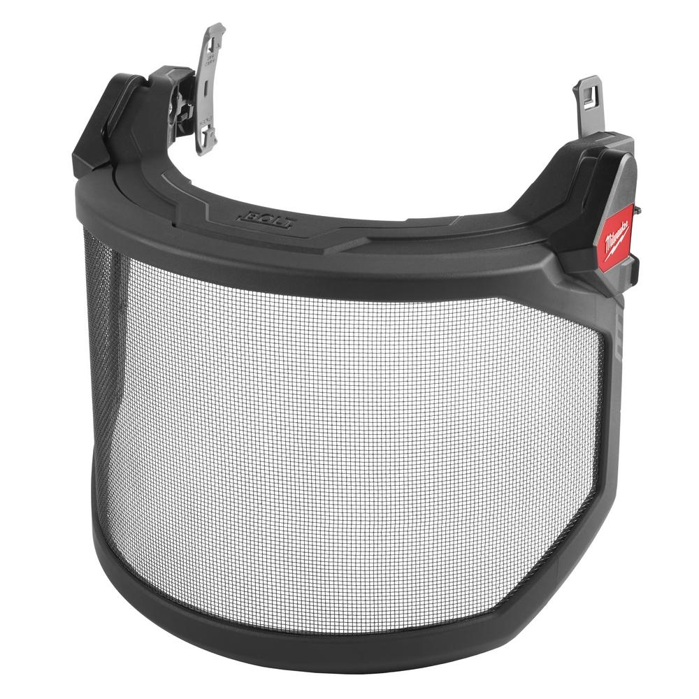 BOLT™ Full Face Shield - Metal Mesh (Compatible with Milwaukee® Safety Helmets & Hard Hats)