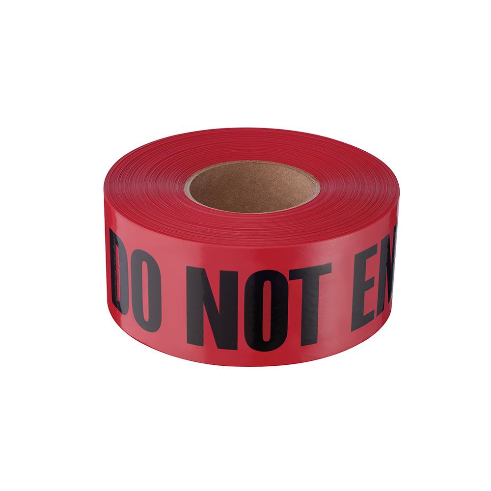 1000&#39; Premium Red Barricade Tape-Danger Do Not Enter