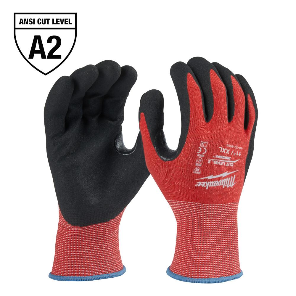 12 Pair Cut Level 2 Nitrile Dipped Gloves - XXL