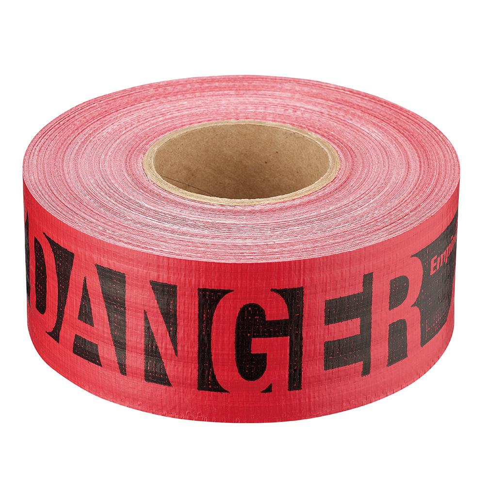 500 ft. Reinforced Red Barricade Tape - Danger/Peligro