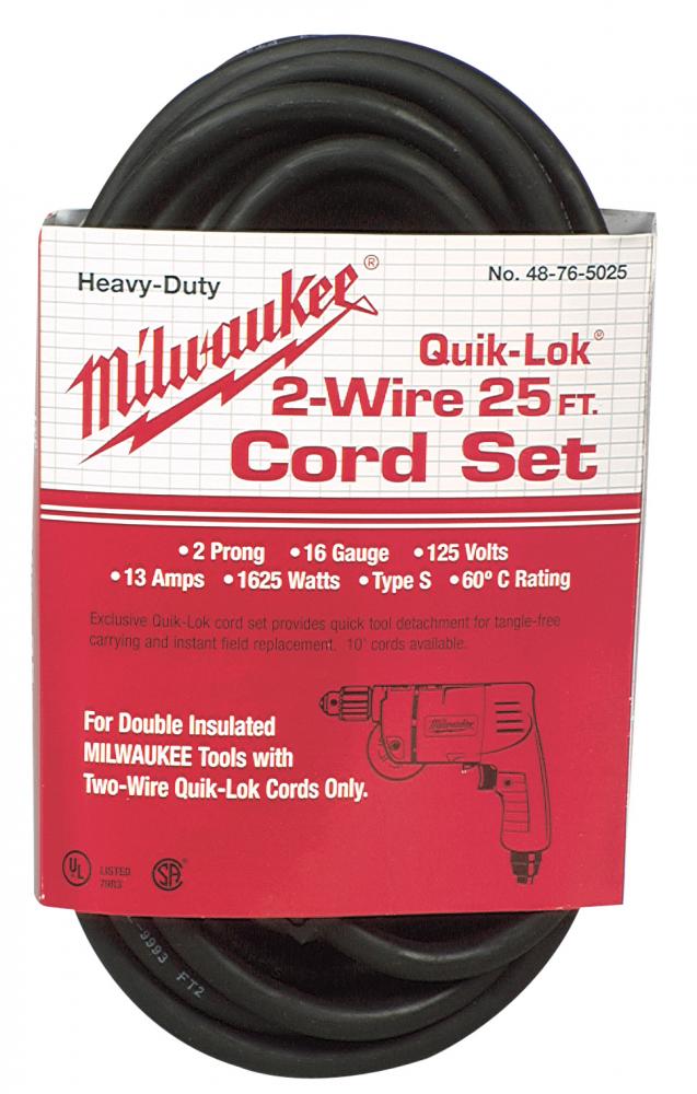 25 ft. 2-Wire QUIK-LOK™ Cord