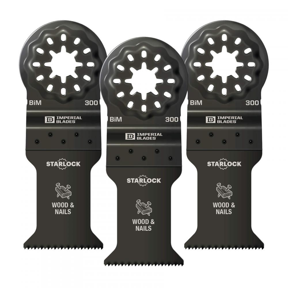 Imperial Blades IBSL300-3 Starlock™ 1-3/8&#34; Standard Wood & Nails Blade, 3PC