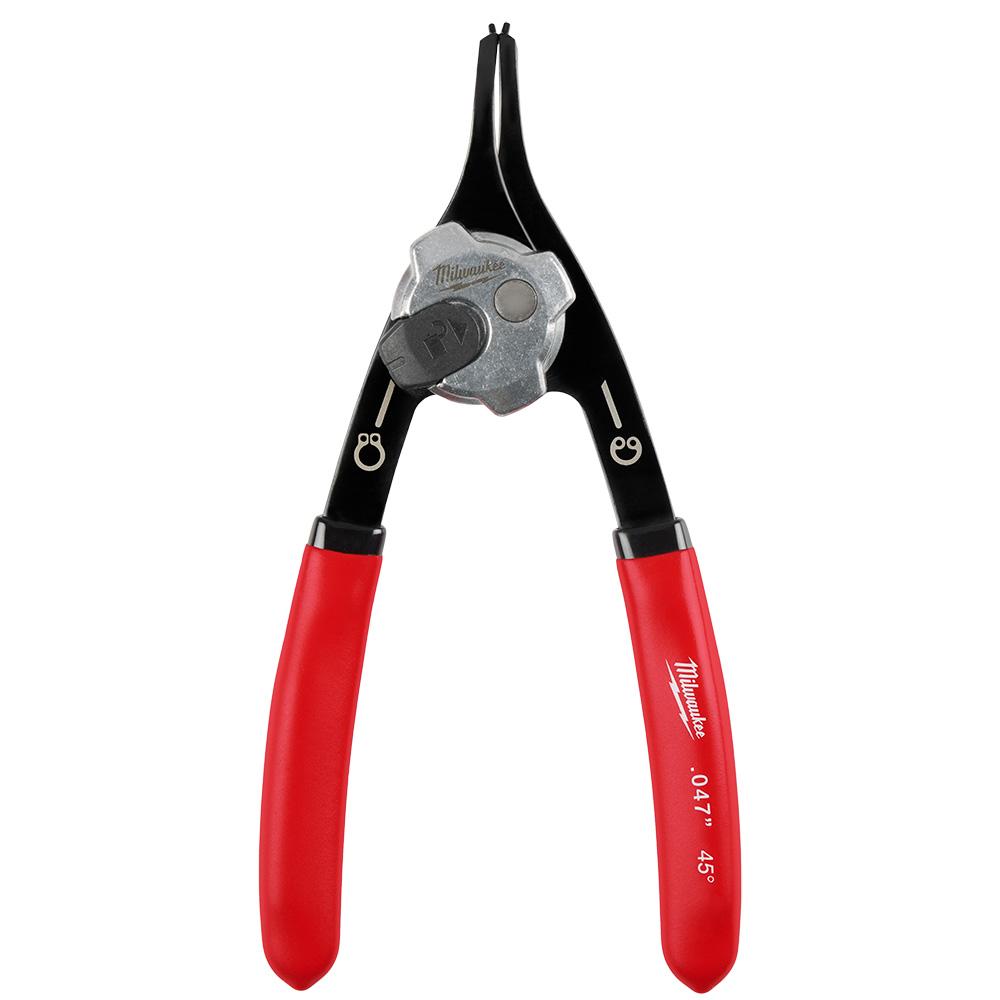 .047&#34; Convertible Snap Ring Pliers - 45°