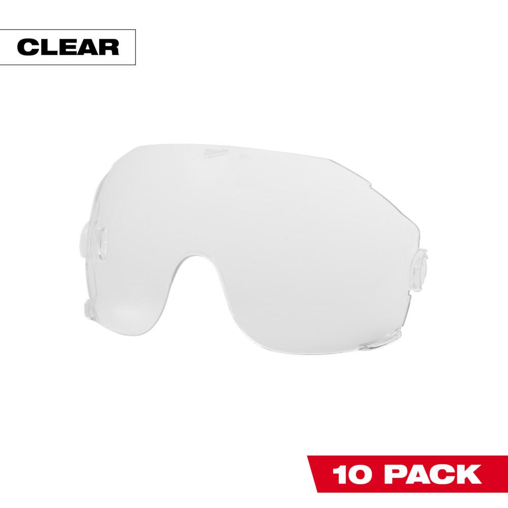 10pk Clear Eye Visor Replacement Lenses