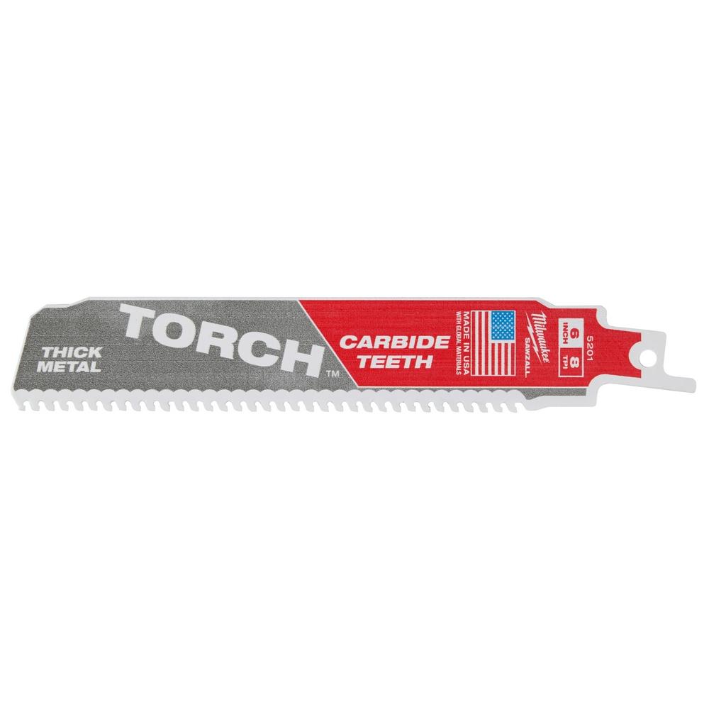 6 in. 7 TPI THE TORCH Carbide Teeth SAWZALL Reciprocating Saw Blade - 1 Pack