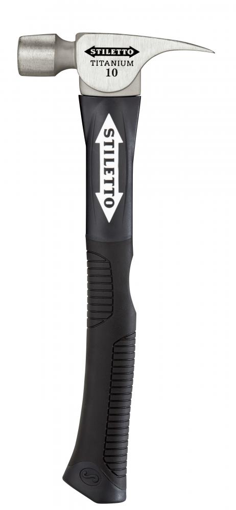 10 oz Titanium Smooth Face Hammer with 14.5 in. Hybrid Fiberglass Handle