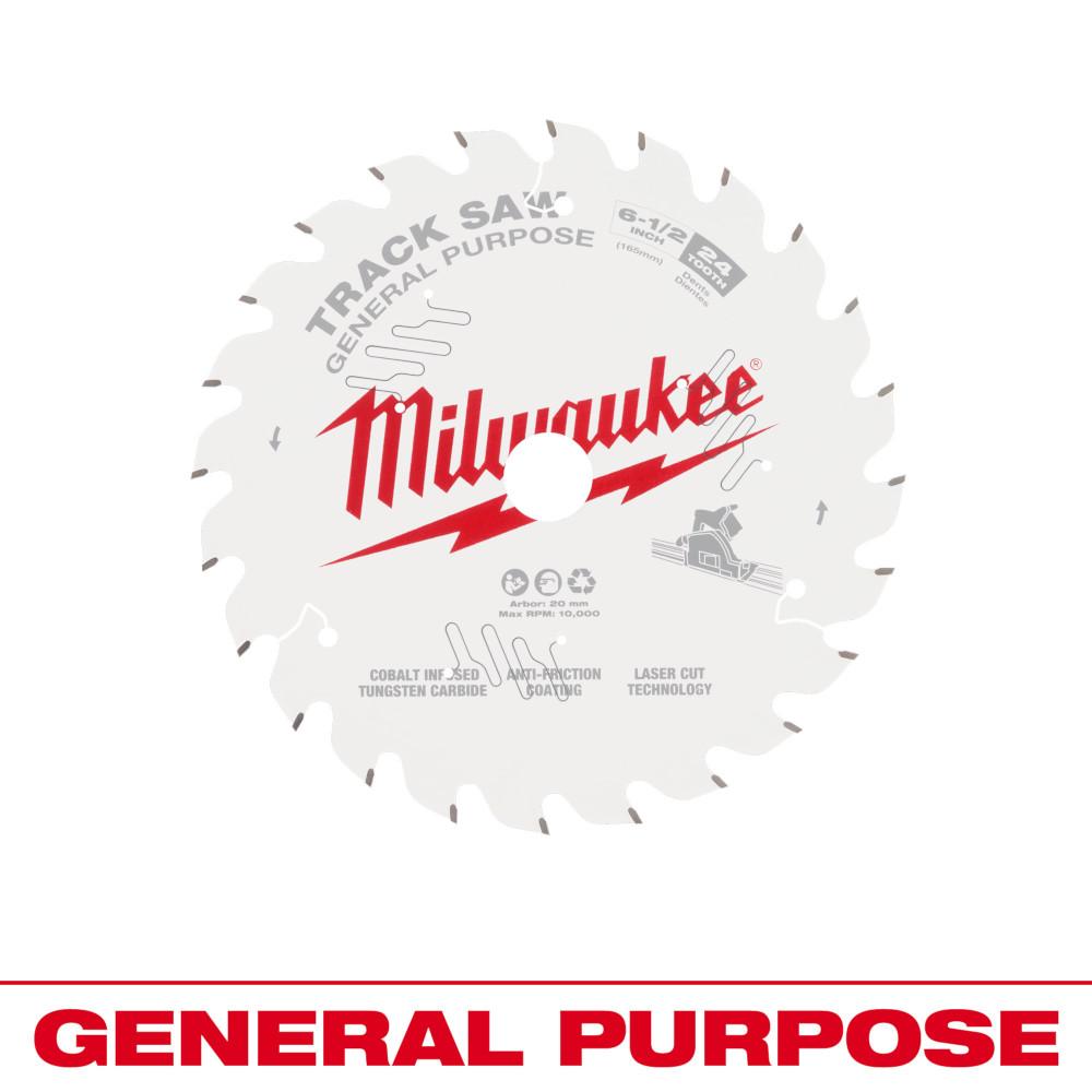 Milwaukee® 6-1/2&#34; 24T General Purpose Track Saw Blade