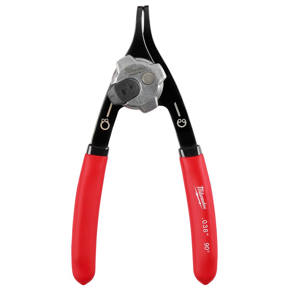 .038&#34; Convertible Snap Ring Pliers - 90°