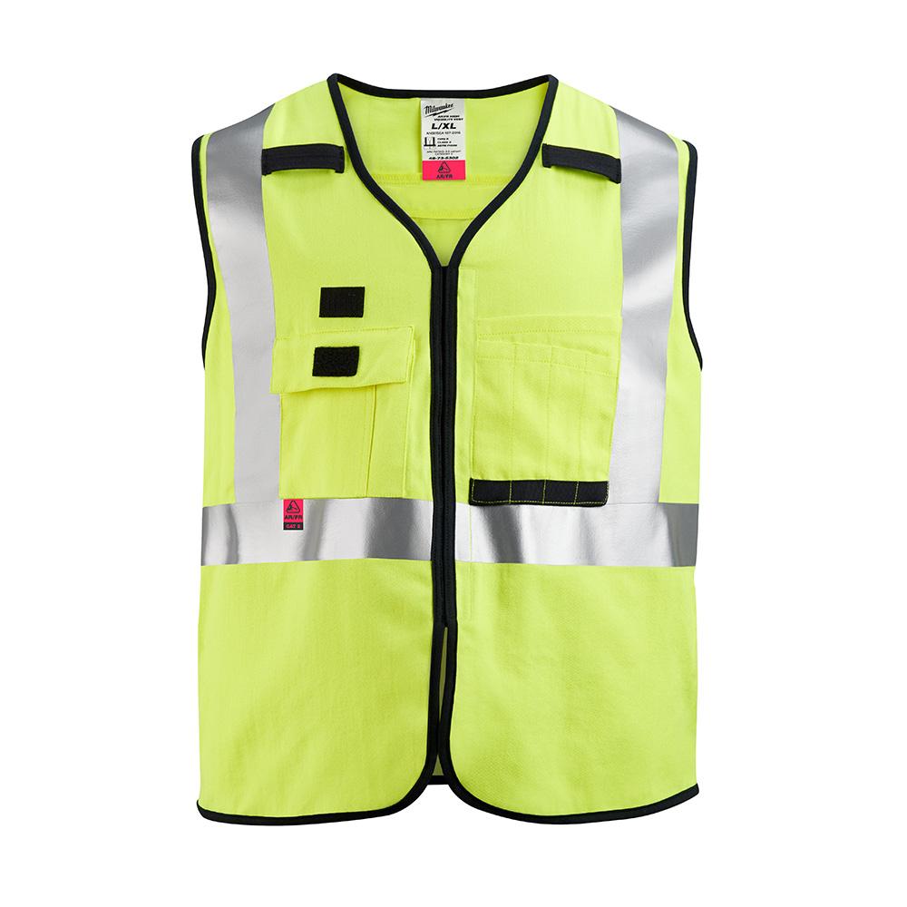 AR/FR Cat. 1 Class 2 High Visibility Yellow Safety Vest - L/XL