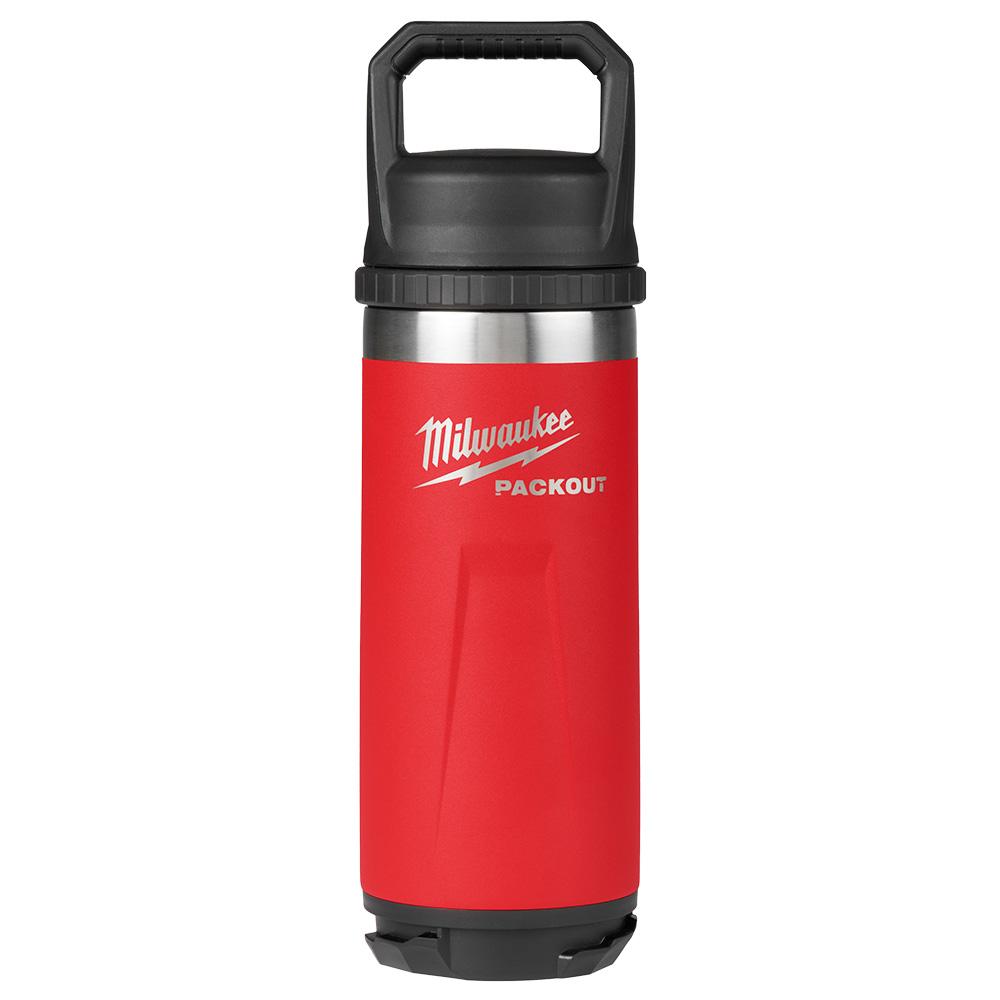 PACKOUT™ 18oz Insulated Bottle with Chug Lid - Red