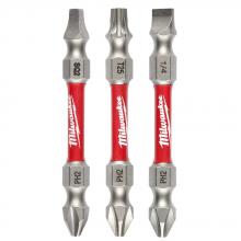 Milwaukee 48-32-4319 - SHOCKWAVE Impact Duty™ PH2/SQ2/T25 Double Ended Bits 3PC
