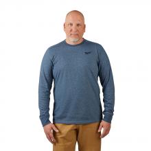 Milwaukee 604BL-XL - FREEFLEX™ Hybrid Work Tee - Long Sleeve - Blue XL