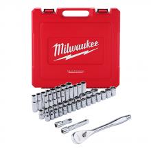 Milwaukee 48-22-9010 - 47 pc. 1/2 in. Socket Wrench Set (SAE & Metric)