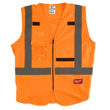 Milwaukee 48-73-5074 - Class 2 High Visibility Orange  Safety Vest - 4XL/5XL (CSA)