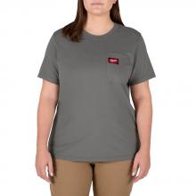 Milwaukee F451G-L - Women's GRIDIRON™Pocket T-Shirt - Short Sleeve Gray L