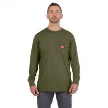 Milwaukee 606GN-M - GRIDIRON™ Pocket T-Shirt - Long Sleeve Green M