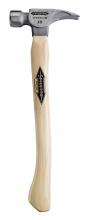 Milwaukee TI16MC - 16 oz Titanium Milled Face Hammer with 18 in. Curved Hickory Handle