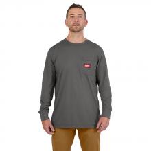 Milwaukee 606G-L - GRIDIRON™ Pocket T-Shirt - Long Sleeve Gray L