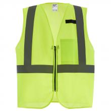 Milwaukee 48-73-2252 - Class 2 High Visibility Yellow Mesh One Pocket Safety Vest - L/XL (CSA)