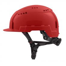 Milwaukee 48-73-1328 - Red Front Brim Vented Safety Helmet (USA) - Type 2, Class C