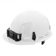Milwaukee 48-73-1120 - White Front Brim Hard Hat w/6pt Ratcheting Suspension - Type 1, Class E