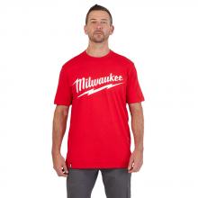 Milwaukee 607R-XL - Heavy Duty T-Shirt - Short Sleeve Logo Red XL