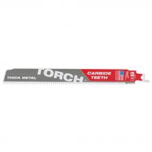 Milwaukee 48-00-5302 - 9 in. 7 TPI THE TORCH with Carbide Teeth SAWZALL Reciprocating Saw Blade - 3 Pack