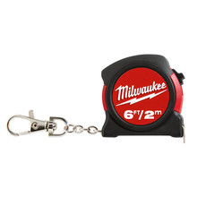 Milwaukee 48-22-5506C - 6 ft / 2 m Keychain Tape Measure Clam