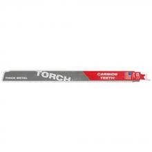 Milwaukee 48-00-5203 - 12 in. 7TPI The TORCH with Carbide Teeth SAWZALL Reciprocating Saw Blade - 1 Pack