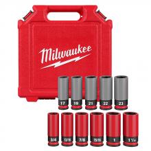 Milwaukee 49-66-7833 - SHOCKWAVE Impact Duty™ 1/2 Drive SAE & Metric 11PC Lug Nut Wheel Socket Set