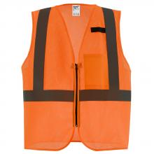 Milwaukee 48-73-2258 - Class 2 High Visibility Orange  Mesh One Pocket Safety Vest - 4X/5X (CSA)