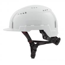 Milwaukee 48-73-1320 - White Front Brim Vented Safety Helmet (USA) - Type 2, Class C