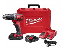 Milwaukee 2607-82CT - M18™ Compact 1/2 in. Hammer Drill/Driver Kit w/ Compact Batteries-Reconditioned
