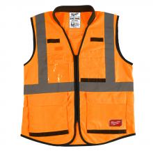 Milwaukee 48-73-5094 - Class 2 High Visibility Orange Performance Safety Vest - 4XL/5XL (CSA)