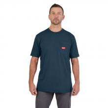 Milwaukee 605BL-3X - GRIDIRON™ Pocket T-Shirt - Short Sleeve Blue 3X