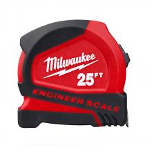 Milwaukee 48-22-6625E - 25' Compact Tape Measure w/ Engineer Scale
