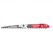 Milwaukee 48-00-5332 - 9" 3 TPI The AX™ with Carbide Teeth for Pruning & Clean Wood SAWZALL® Blade 3PK