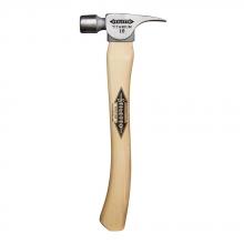 Milwaukee FH10C - 10 oz Titanium Smooth Face Hammer with 14.5 in. Curved Hickory Handle