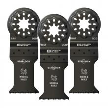 Milwaukee IBSL300-3 - Imperial Blades IBSL300-3 Starlock™ 1-3/8" Standard Wood & Nails Blade, 3PC