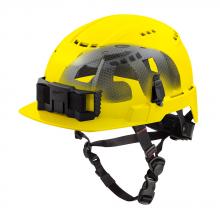 Milwaukee 48-73-1366 - BOLT™ Yellow Front Brim Vented Safety Helmet with IMPACT ARMOR™ Liner (USA) - Type 2, Class C