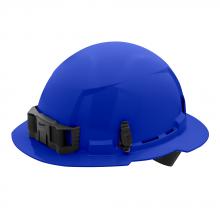 Milwaukee 48-73-1105 - Blue Full Brim Hard Hat w/4pt Ratcheting Suspension - Type 1, Class E